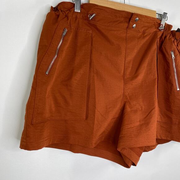 CALIA Carrie Underwood Paperbag Carmelized Walnut Shorts Women's Size XXL NWT - Picture 5 of 9